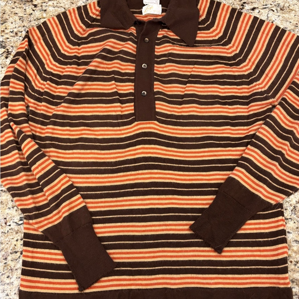 Striped Brown VINTAGE sweater top
